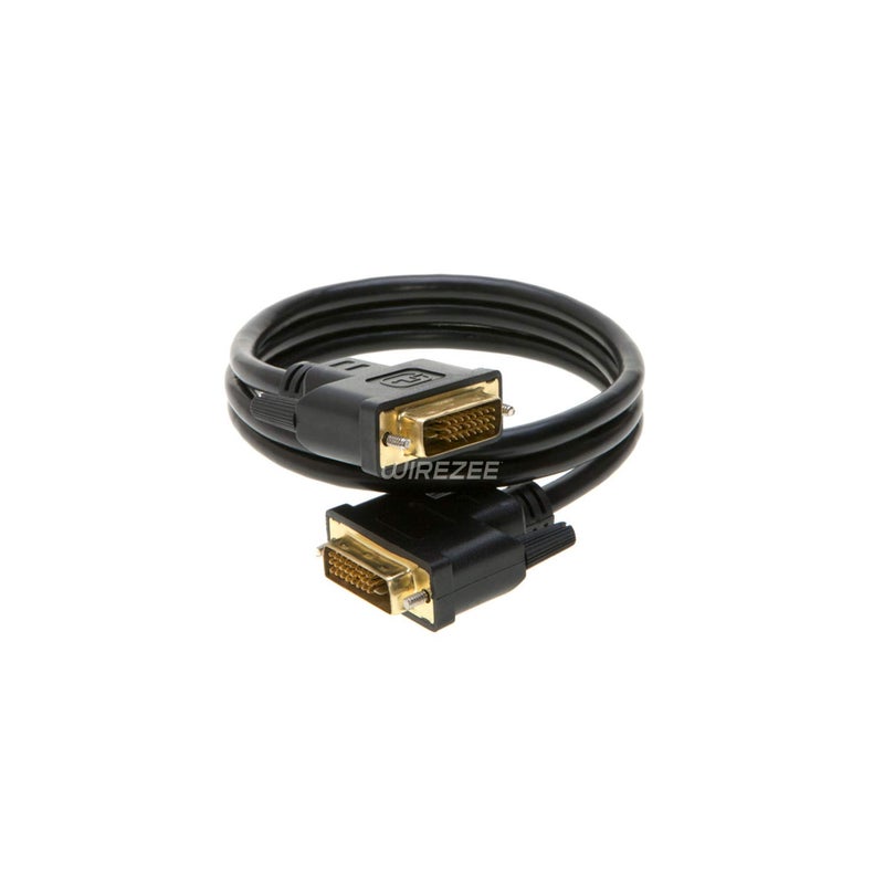 WireZee DVI-D Cable Dual Link DVI to DVI Male Wire 24+1 Pin 3ft 6ft 10ft 15ft 25ft (3FT) - Image 2